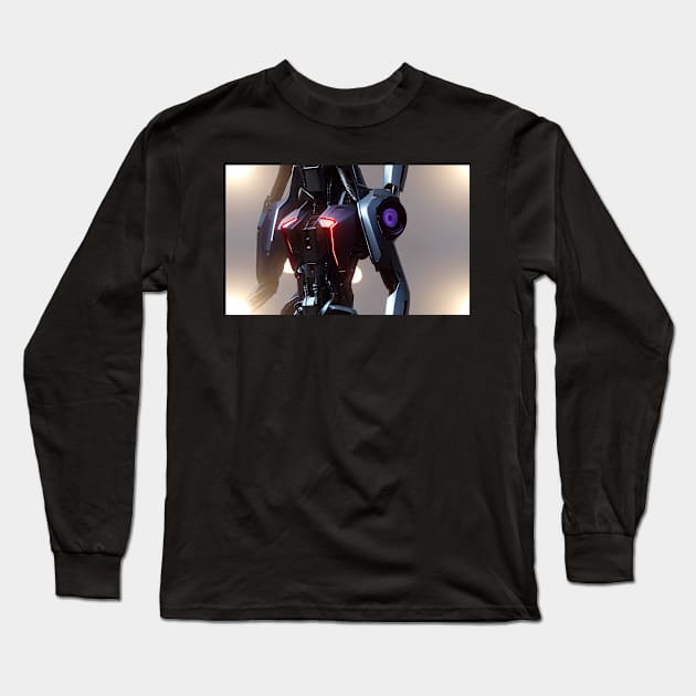 Seamless Futuristic Mech XIV Long Sleeve T-Shirt by newdreamsss